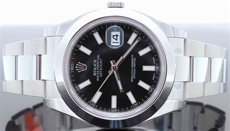 rolex datejust black face mens|rolex datejust 41mm black face.